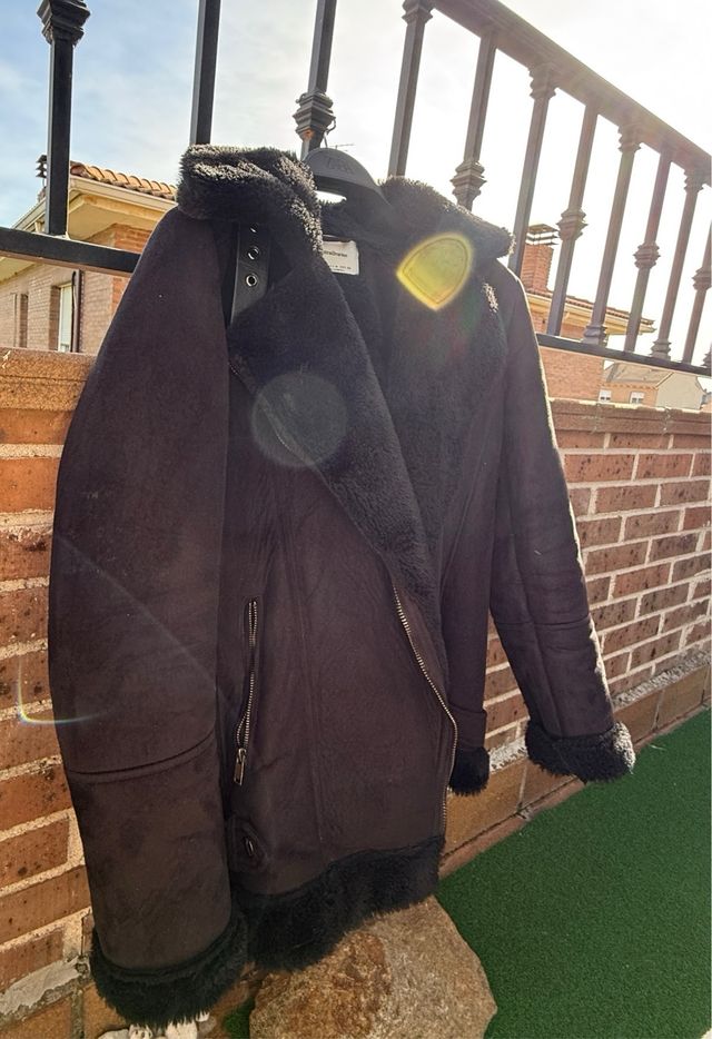 Chaqueta Biker Stradivarius Negra Talla M