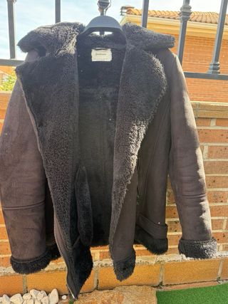 Chaqueta Biker Stradivarius Negra Talla M