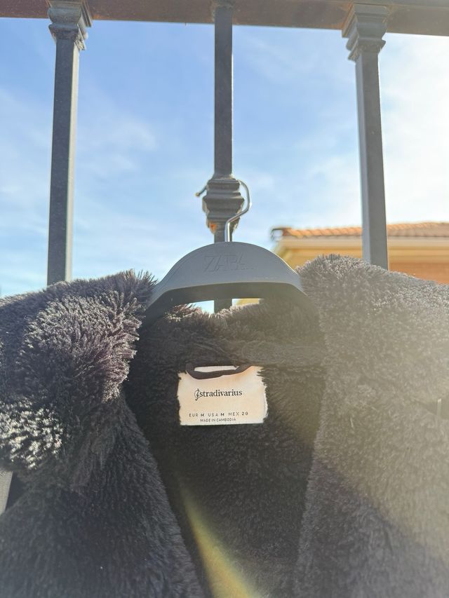 Chaqueta Biker Stradivarius Negra Talla M