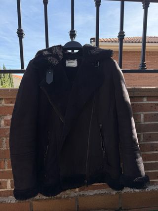 Chaqueta Biker Stradivarius Negra Talla M