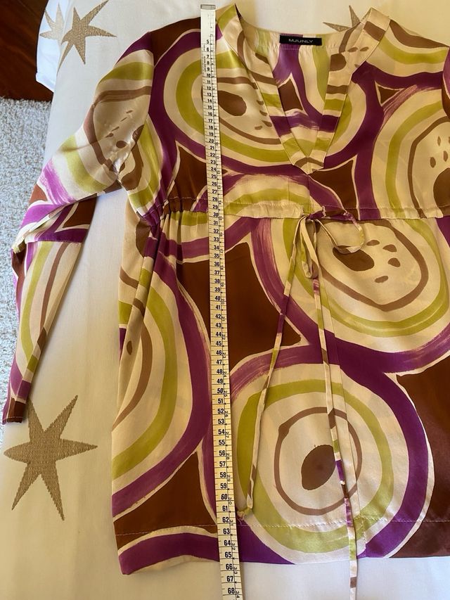 Blusa MJUNLY seda natural