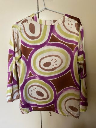 Blusa MJUNLY seda natural