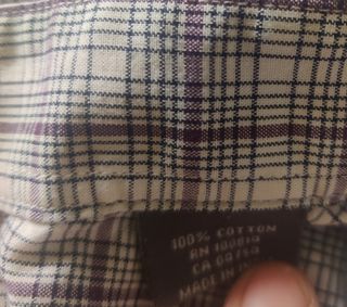 Camicia uomo quadri cotone tg M