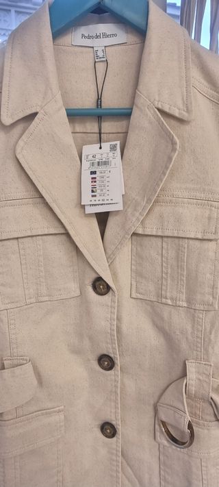 Chaqueta Beige Pedro del Hierro Talla 42