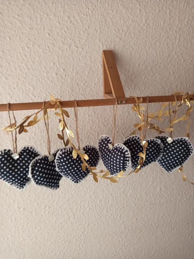 Corazones decorativos árbol de Navidad