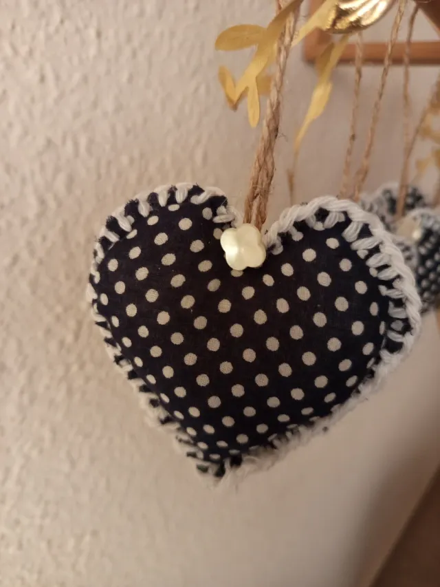 Corazones decorativos árbol de Navidad