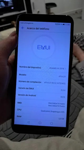 Huawei Y6 2018 Nero