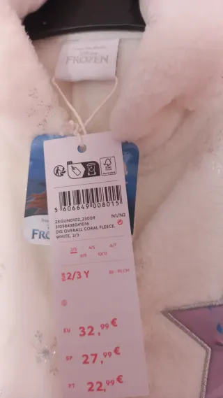 Macacão Frozen T.2-3A Novo