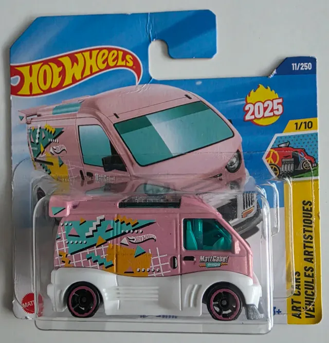 Hotwheels 2025 Art Cars Van Rosa