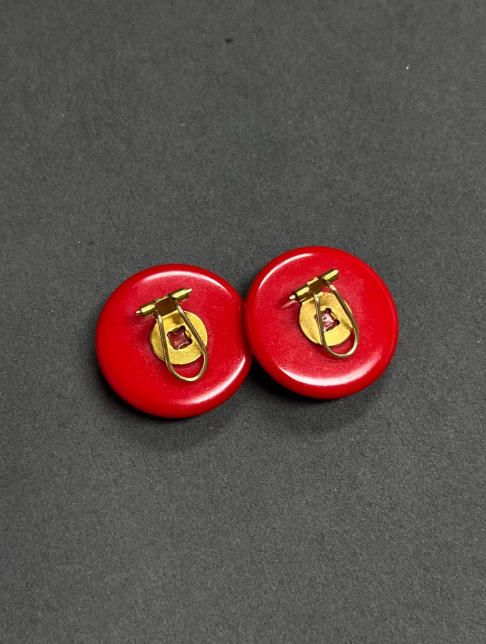 Pendientes rojos elegantes