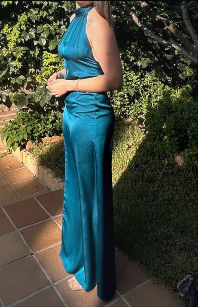 Vestido de fiesta Pura Vida Clothes verde azulado