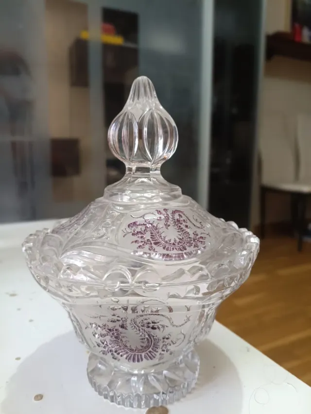 Bombonera de cristal de plomo