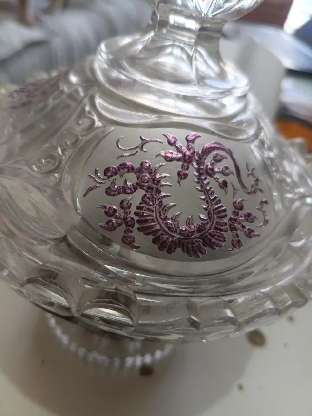 Bombonera de cristal de plomo