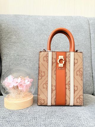 Borsa Guess Beige/Marrone Nuova