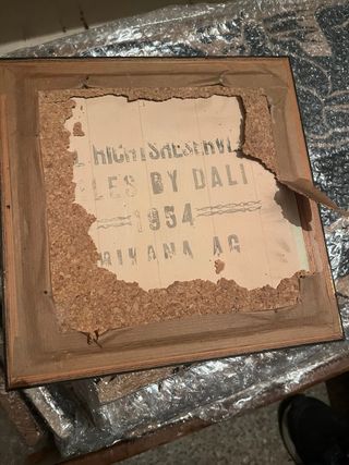 6 azulejos Salvador Dalí. Enmarcados.