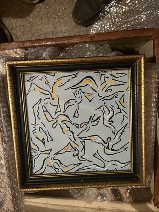 6 azulejos Salvador Dalí. Enmarcados.