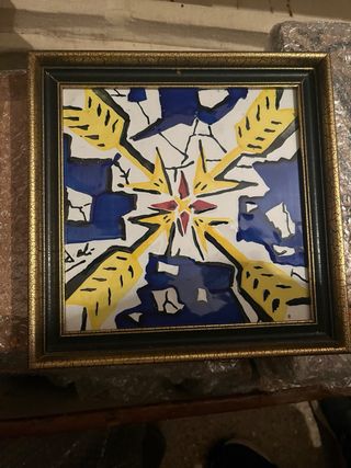 6 azulejos Salvador Dalí. Enmarcados.