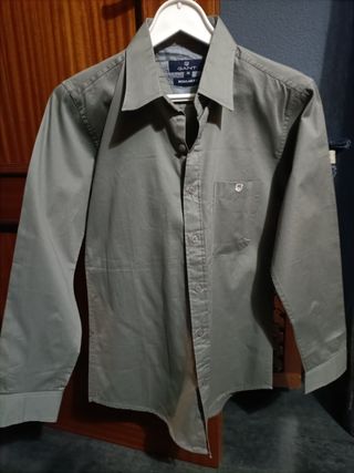 Camisa Gant Hombre Talla M Verde Oliva