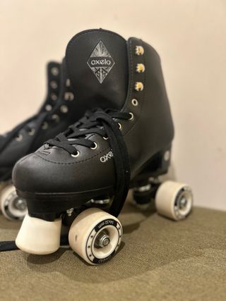 Patines 4 Ruedas Negros OXELO DECATHLON