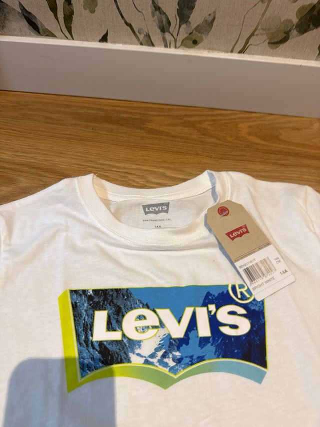 Camiseta Levi's Blanca Logo Montaña