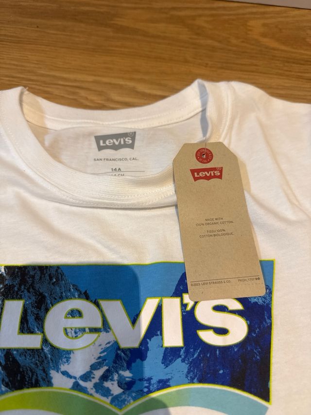Camiseta Levi's Blanca Logo Montaña