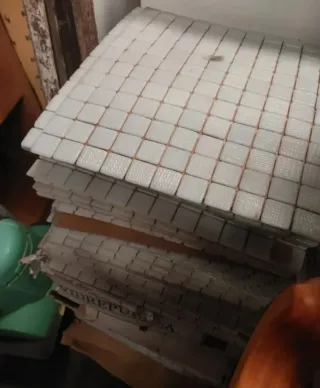 Gresite blanco mosaico