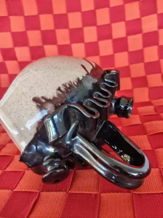 Jarrón/Botijo con motivos de Castellar de n'Hug.