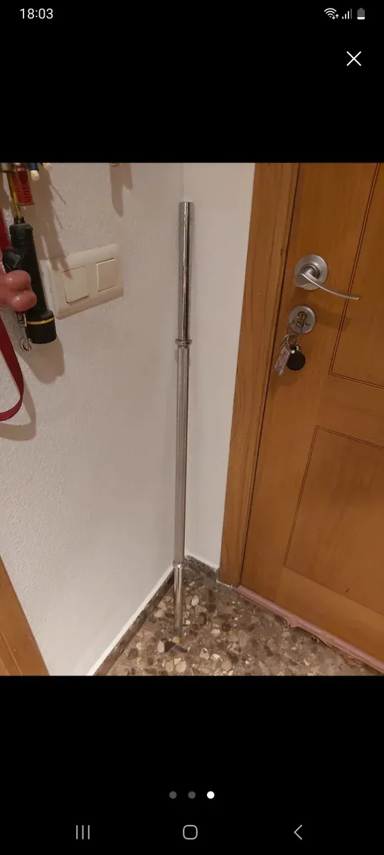 Barra de pesas musculación