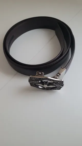 Cinturón Batman Hebilla Plateada