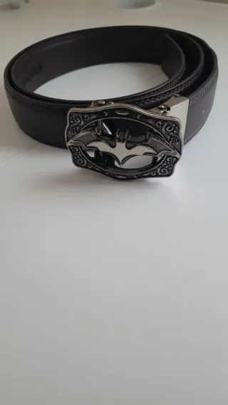 Cinturón Batman Hebilla Plateada