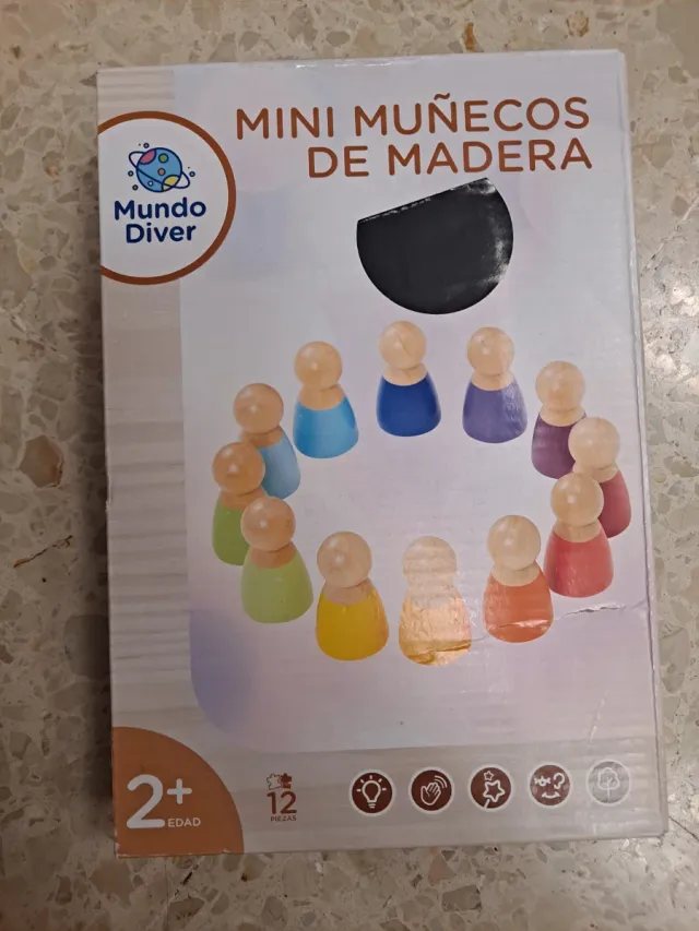 Mini Muñecos de Madera Mundo Diver