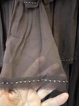 Falda Zara volantes abaloriabaloriy cristal brillo