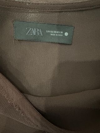 Falda Zara volantes abaloriabaloriy cristal brillo