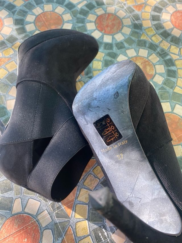 Stivaletti tacco 12 donna neri