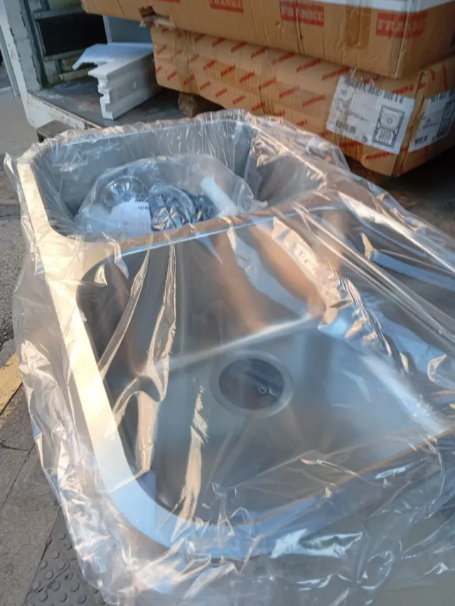 Fregadero Nayes 2 senos bajo encimera 76x45