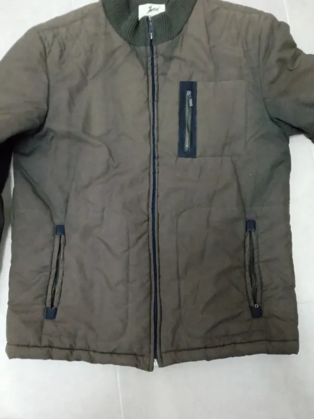 Abrigo hombre talla L color marrón