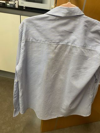 Camisa Sfera Basic Rayas Azul Talla M