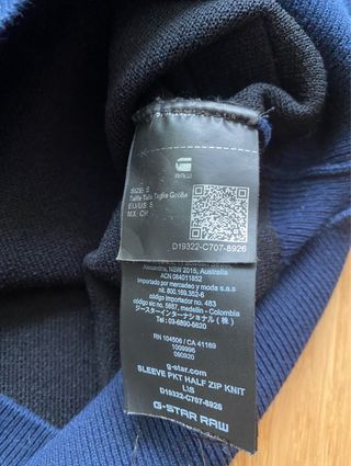 Jersey con cremallera de hombre de G-Star Raw (S)