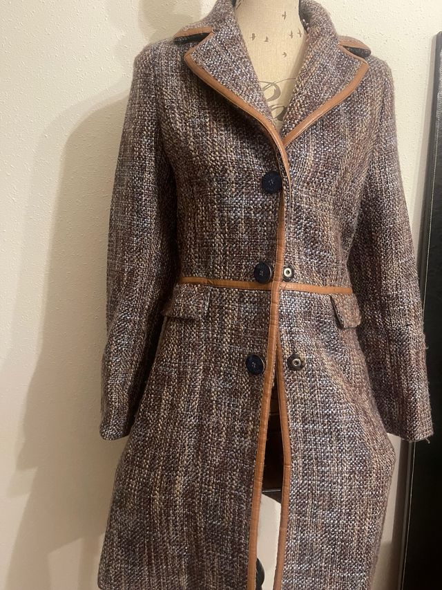 Abrigo Tweed Mujer Talla S