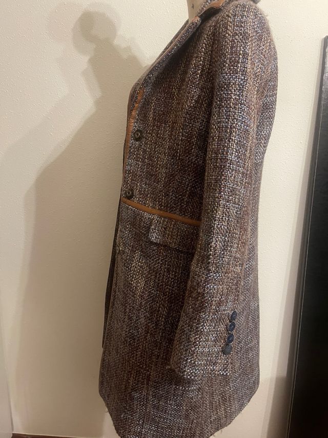 Abrigo Tweed Mujer Talla S