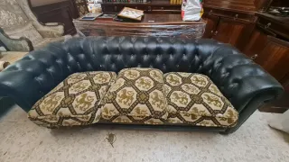 Sofá Chester Negro y Multicolor