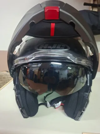 Casco Modular HJC Gris Talla L 58-59  ECE R22.06