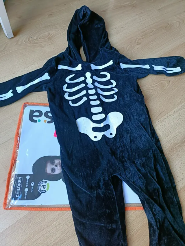 Disfraz esqueleto infantil Halloween/Carnaval