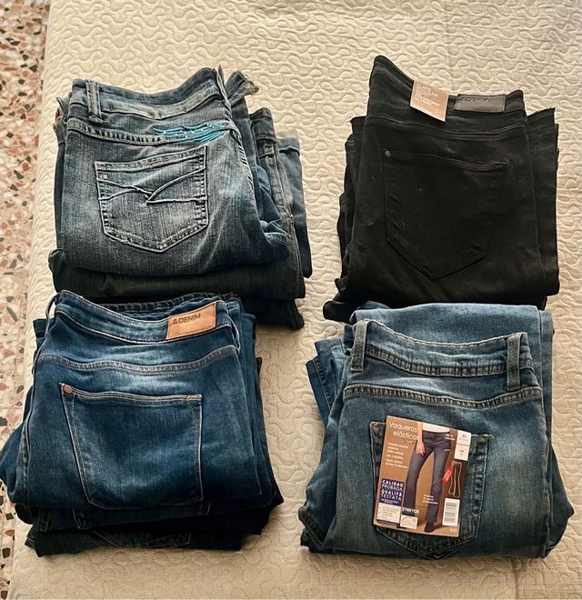 Lote 20 pantalones vaqueros campana 