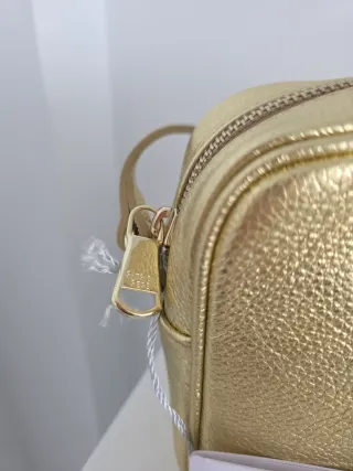 Bolso bandolera dorado Patrizia Pepe