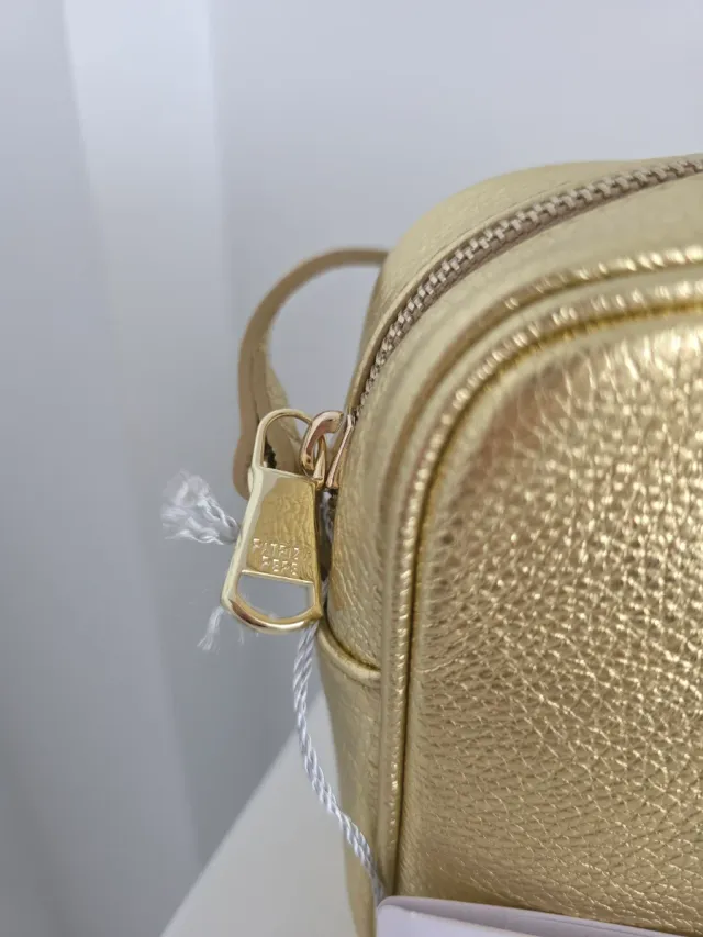 Bolso bandolera dorado Patrizia Pepe