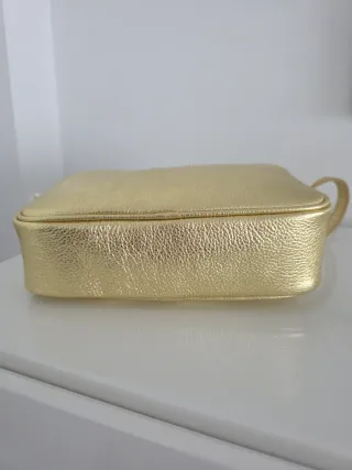 Bolso bandolera dorado Patrizia Pepe