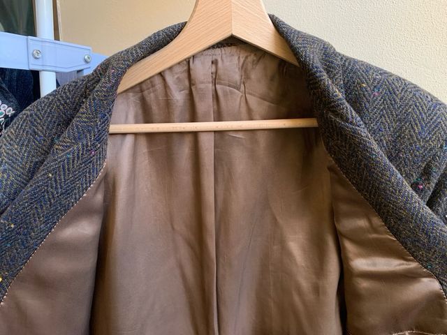 Blazer Uomo Vintage Tweed Spina Pesce