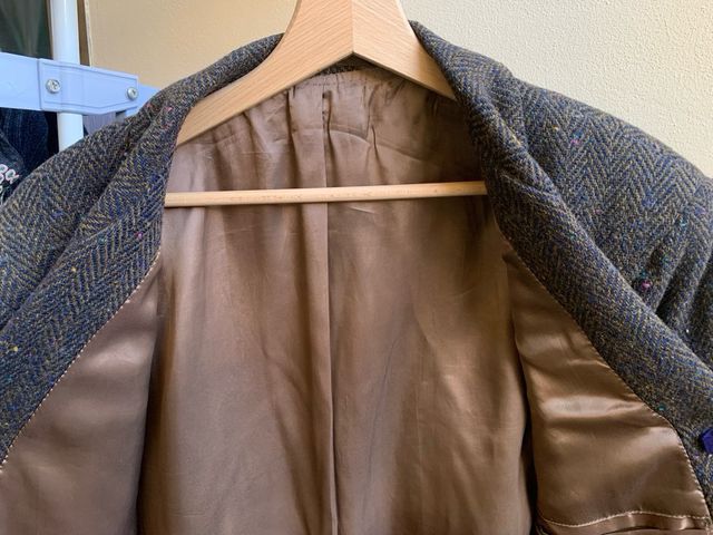 Blazer Uomo Vintage Tweed Spina Pesce