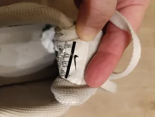 Zapatillas Nike Blancas y Plateadas